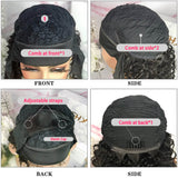 GS Virgin Hair Straight Wigs Headband Wigs Human Hair Short Straight Wig for Women Cabello Series