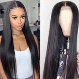 GS Virgin Hair Straight  Frontal Wig Pre Plucked 4X4 HD Closure Wig Straight Lace Front Wig  Hd Lace Wig Brazilian Hair