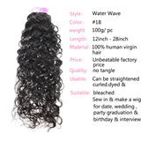 GS Virgin Hair 3pcs Bundles Water Wave Virgin Human Hair