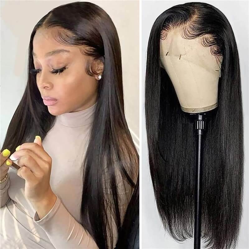 GS Virgin Hair Straight HD Lace Wigs 13x4 Lace Front Wigs Human Hair Wigs 150% Density Cabello  Series