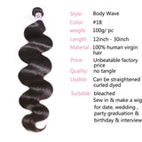 GS Virgin Hair Products Brazilian Body Wave Virgin Hair 4 Bundles Cabello Series