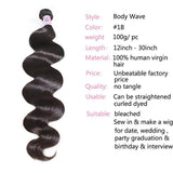 GS Virgin Hair Malaysian Body Wave Hair 4Pcs/pack Cabello Series