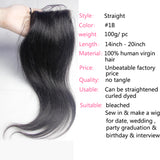 GS Virgin Hair 3 Bundles Brazilian free part Straight Hair Weft With 5x5 HD Closure