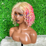 GS Virgin Hair Bob Curly Wig Curly and Body Wave Cabello Series