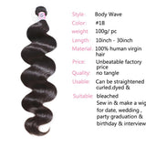 GS Virgin Hair Cabello Series 3pcs/pack Peruvian Virgin Hair Body Wave