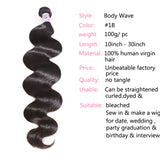 GS Virgin Hair 3 Pcs/pack Brazilian Hair  Body Wave Virgin Hair Cabello Series