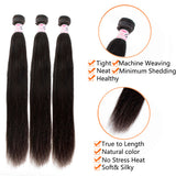 GS Virgin Hair 3 Bundles Bone Straight Malaysian Human Hair Weaving Cabello Series