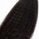 GS Virgin Hair Kinky Straight Hair 3 Bundles With a Brazilian Kinky Straight Hair 4x4 Lace Closure