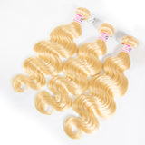 GS Virgin Hair Indian 3PCS 613 Blonde Virgin Human Hair Bundles Body Wave Hair Cabello series