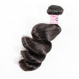 GS Virgin Hair Loose Wave 5×5 Lace Closure and Brazilian Hair Braid Loose Weave 3 Bunch Cabello Series