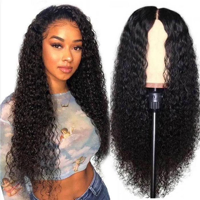 GS Virgin Hair13x4 HD Lace Frontal Wig  Kinky Curly Wig Brazilian Remy Hair Pre-Plucked With Baby Hair 150% Density Hair Lace Front Wig