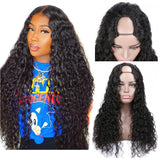 GS Virgin Hair U Part Wig Brazilian Hair Water Wave Wig Natural Color 100%Vrigin Hair Cabello Series