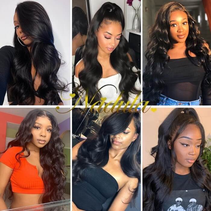 Gs Virgin Hair 13x4 Lace Front Human Hair Wigs With Baby Hair Body Wave 150% Density Wigs