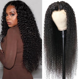 Gs Virgin Hair 5x5 Swiss Lace Front Wigs Breathability 180% Density Curly Wigs With Natural Hairline Human Hair Wig
