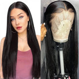 Gs Virgin Hair Brazilian Straight Lace Front Remy Human Hair Pre Pluck Wigs High Quality 150% Density Wigs