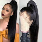 GS Virgin Hair 360 Lace Frontal Wigs Pre Plucked With Baby Hair Malaysian Remy Straight 360 Lace Front Human Hair Wig