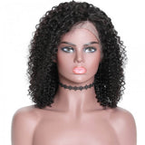 GS Virgin Hair Short Deep Curly Bob 13X4 Lace Front Human Hair Wig