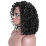 GS Virgin Hair Short Deep Curly Bob 13X4 Lace Front Human Hair Wig