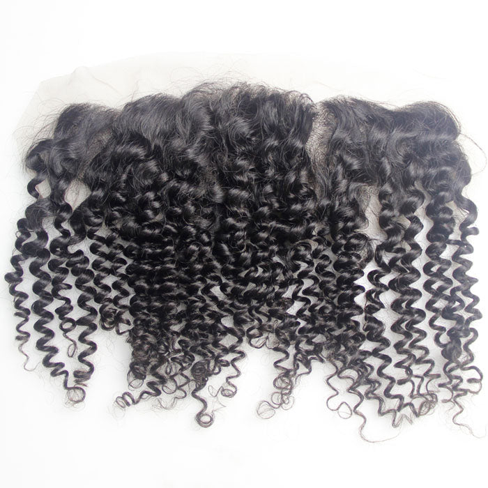 GS Virgin Hair 13X4 HD Deep Curly Lace Frontal 1PCS 100% Quality Human Hair