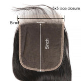 GS Virgin Hair Brazilian Straight Hair 4 Bundles With 5*5 Transparent Lace Closure Bundles And Closure Deals