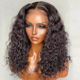 GS Virgin Hair Short Water Bob Wig 13x4 Lace Closure Wig Women's Real Hair