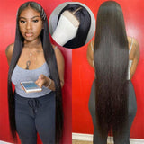 GS Virgin Hair 6*6 Transparent Lace Wigs Straight Human Hair Natural Looking Closure Wigs 100% Human Hair Wigs For Women